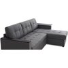 Фото #8 Угловой диван-кровать Hoff Атланта, универсальный угол, цвет темно-серый