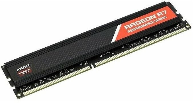 Модуль памяти DDR4 8GB AMD 2400MHz black Non-ECC, CL16, 1.2V, RTL - фото №5