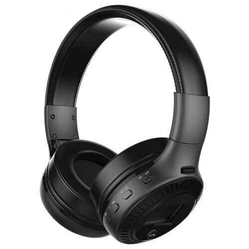 Наушники беспроводные накладные zealot B19 с басами с поддержкой AUX карты памяти bluetooth блютус черные 199900₽