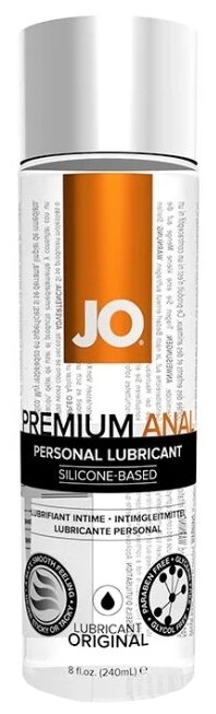 Анальный лубрикант на силиконовой основе JO Anal Premium, 8 oz (240 мл)