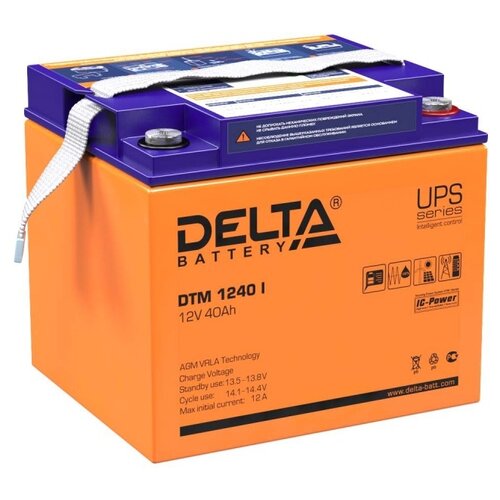 фото Аккумуляторная батарея delta battery dtm 1240 i 40 а·ч