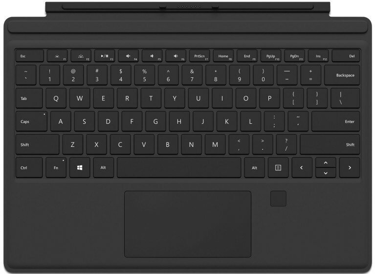 Клавиатура Microsoft Surface Pro 4/5/6/7/7+ Type Cover with Fingerprint ID (Black)