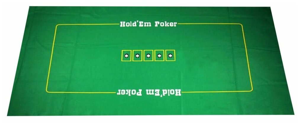 Сукно для покера 90×180 см «Hold’Em Poker» + подарок / Товары для покера