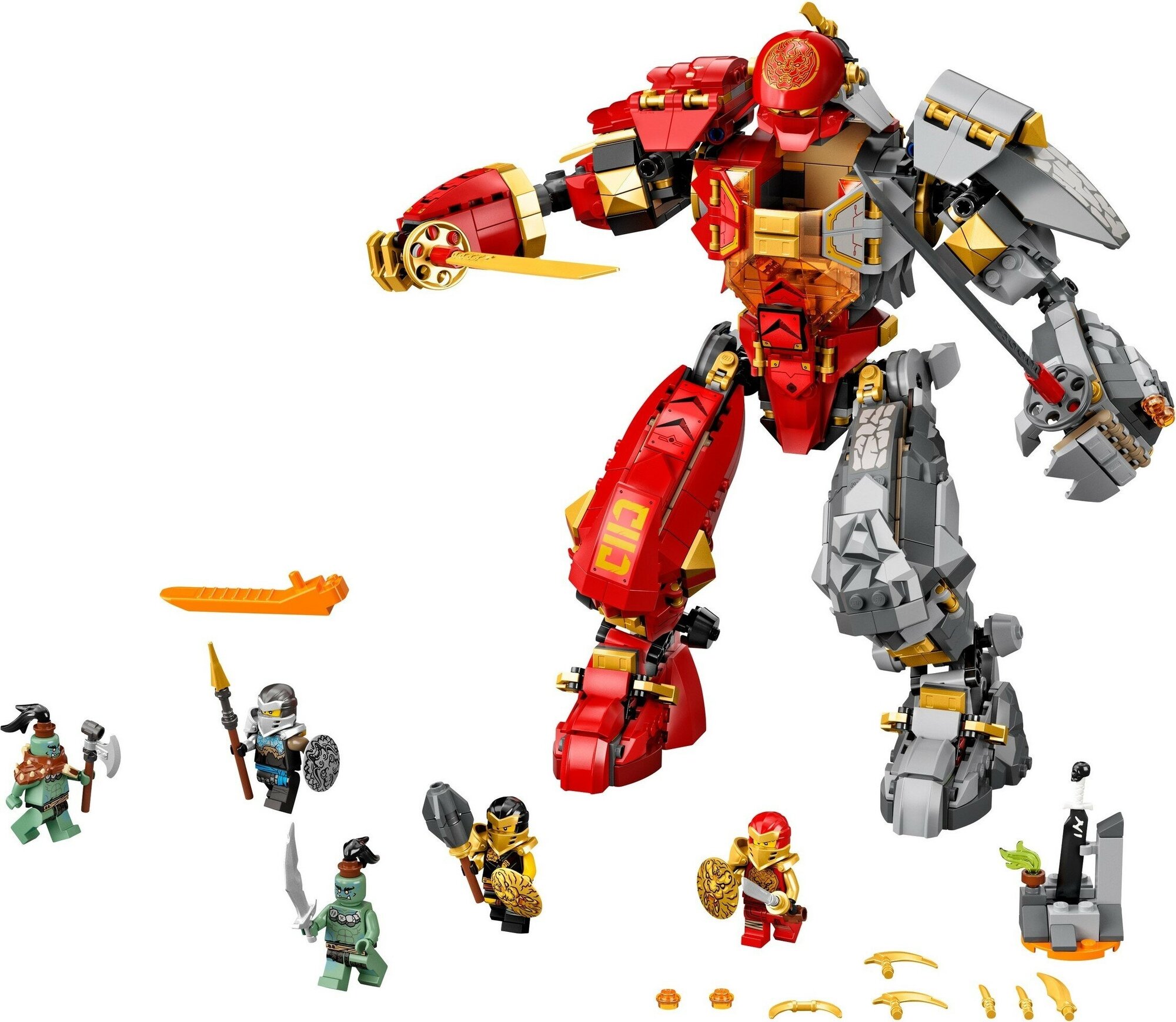 Lego Каменный робот огня