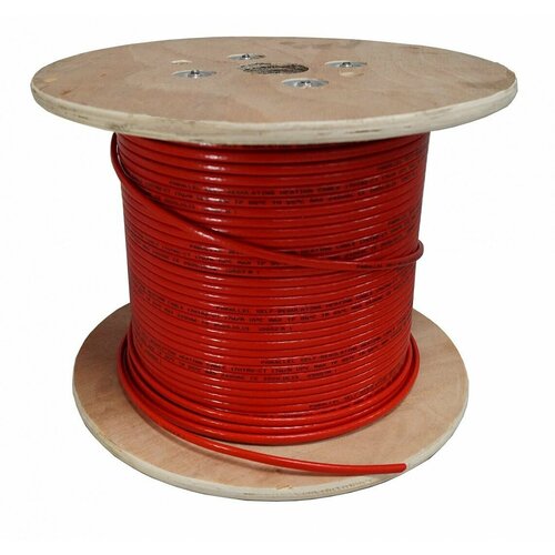 Саморегулирующийся греющий кабель в трубу SRL 17HTM-2CT (7м), красный