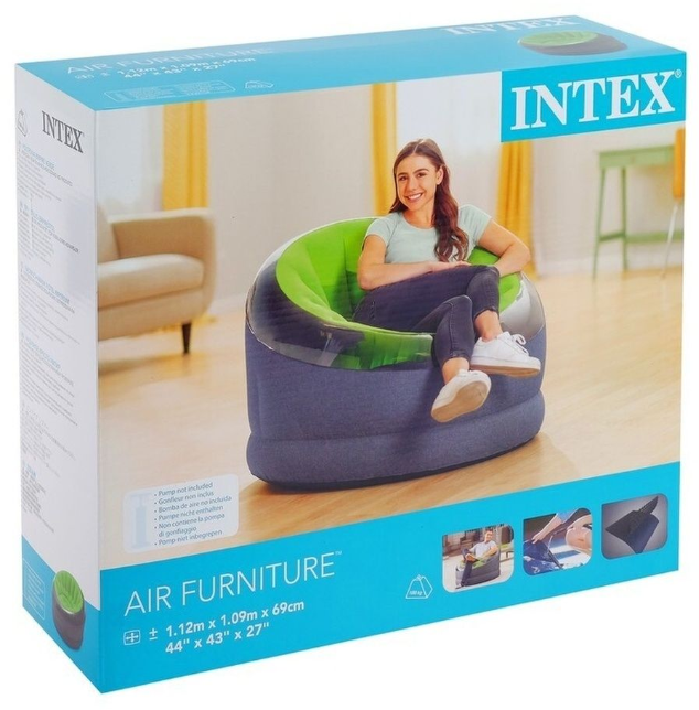 Кресло надувное INTEX EMPIRE , 112х109х69см - фото №5
