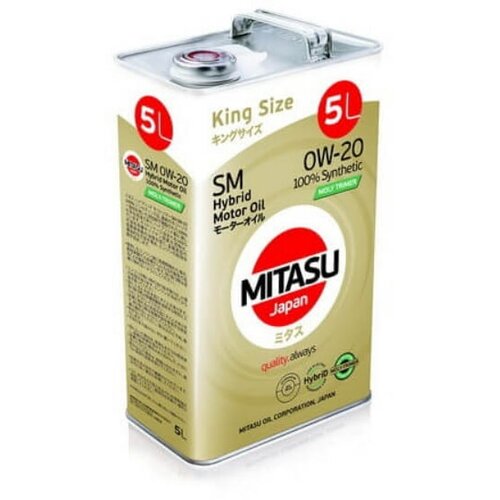 Масло моторное MITASU HYBRID MOLY-TRiMER SM 0W-20 100% Synthetic MJ-M02. 5л