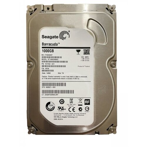 Жесткий диск Seagate 1CH162-301 1Tb SATAIII 35 HDD 669500₽