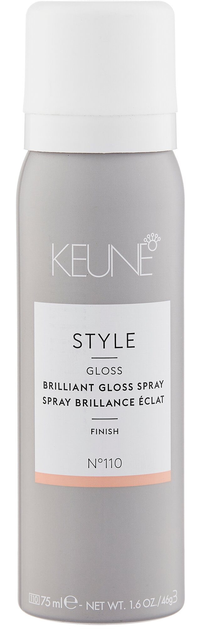 Keune Спрей-блеск Style Brilliant Gloss N°110 слабая фиксация