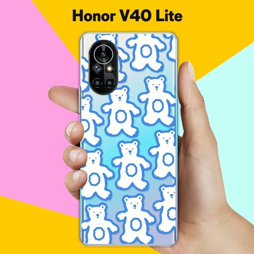 Силиконовый чехол на Honor V40 Lite Мишки / для Хонор В40 Лайт