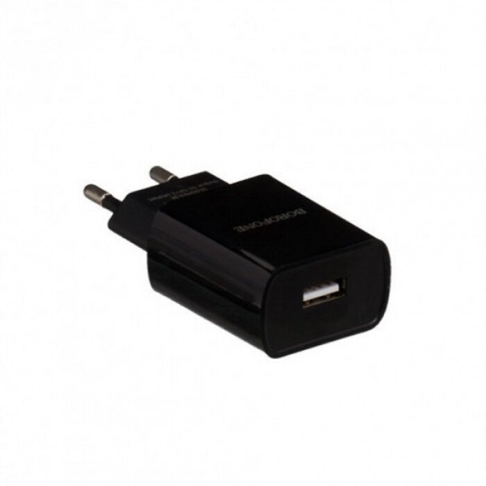 Сетевое зарядное устройство Borofone BA20A Sharp, USB-A, 2.1A, черный Noname - фото №4