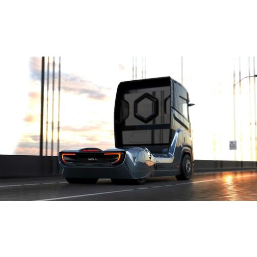 Картина на холсте 60x60 LinxOne Nikola Tre 2022 Cars electric интерьер для дома / декор на стену / дизайн
