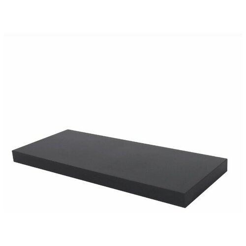 Полка мебельная прямая 800x230x38 мм, МДФ, цвет чёрный