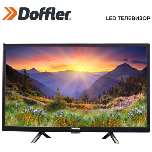 Doffler Телевизор Doffler 32KH29, 32", 1366x768, DVB-T2/C/S2, HDMI 2, USB 1, чёрный