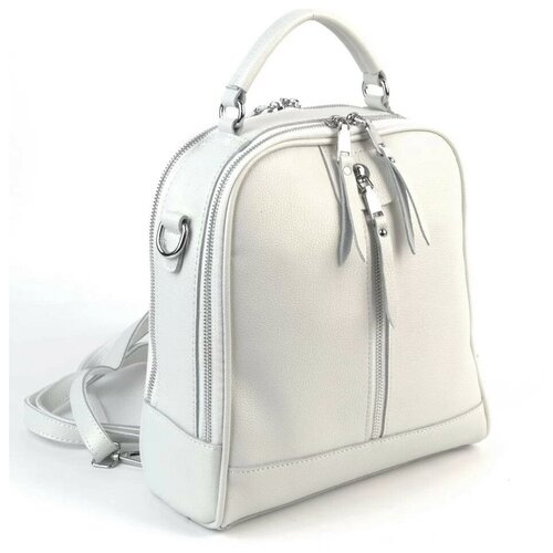 фото Женский кожаный рюкзак 88001-f беж (122329) fuzi house