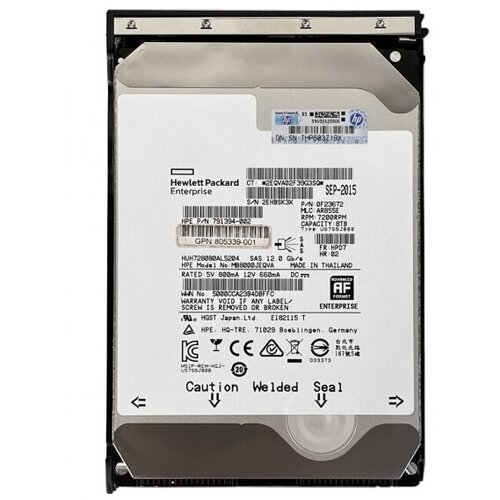 Жесткий диск HP 805337-S21 8Tb 7200 SAS 35 14120000₽