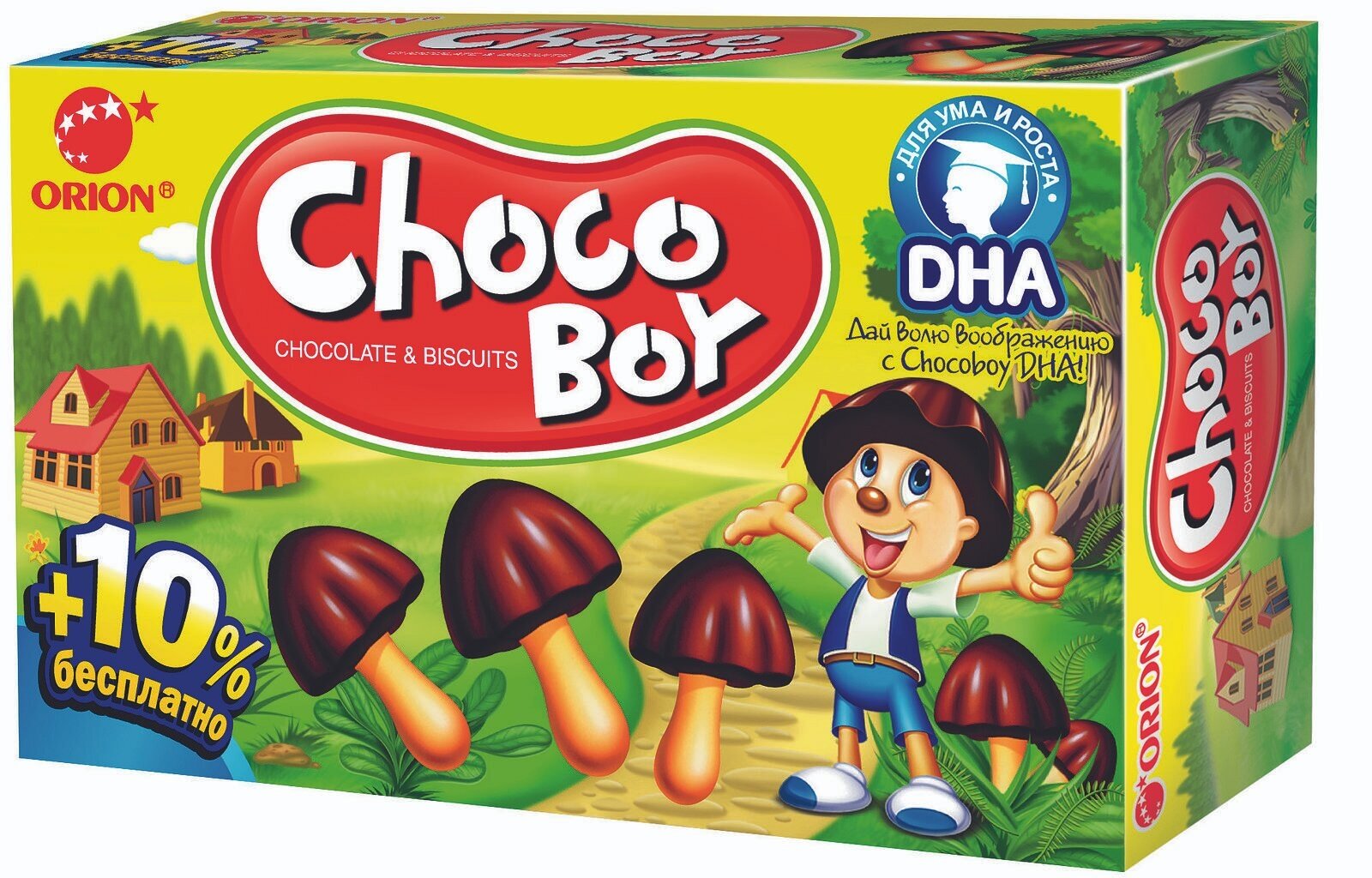 Печенье Choco Boy 100г Орион Интернейшнл Евро - фото №9