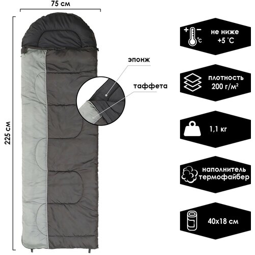 Спальник GRAPHIT 200 19035 х 75 см от 5 до 20 С 4376₽