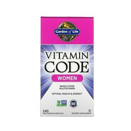 Garden of Life, Vitamin Code, Мультивитамины для женщин, 240 капсул