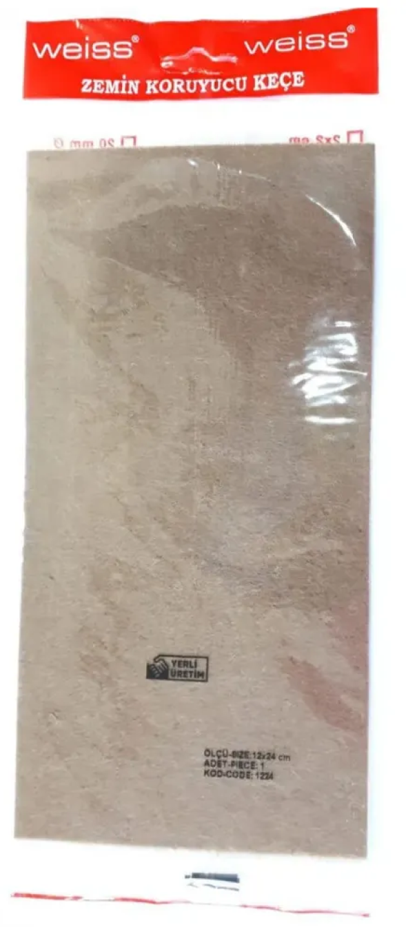 Подпятник войлочный 12х24 см (1шт) самоклеящийся, цвет коричневый, Турция - фотография № 4