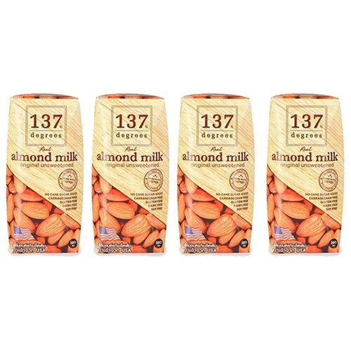 Миндальный напиток 137 Degrees Almond Milk Unsweetened 2.9%, 180 мл, 4 шт.