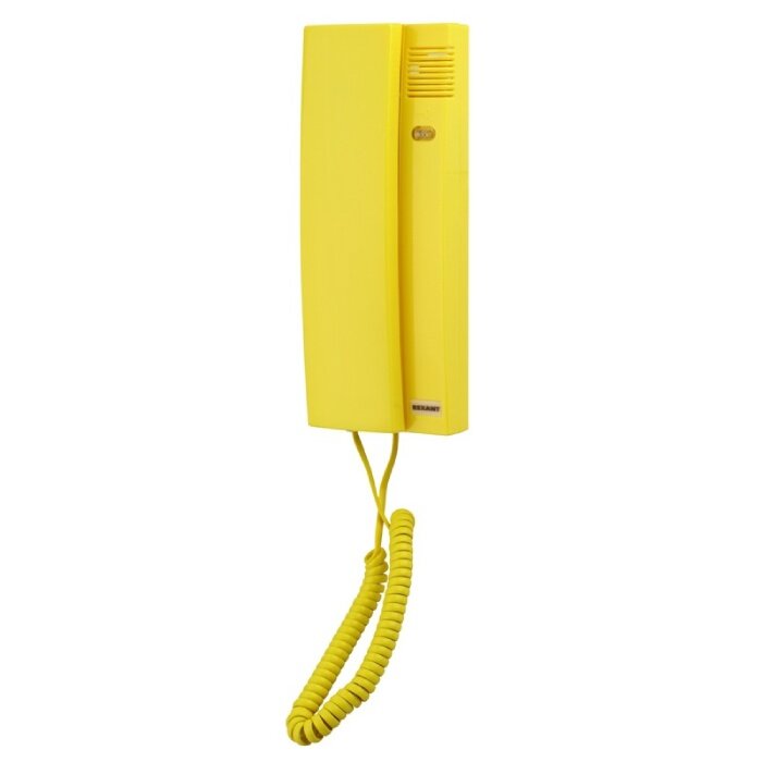 Трубка домофона Rexant RX-322 с индикатором, с регулировкой звука, желтый