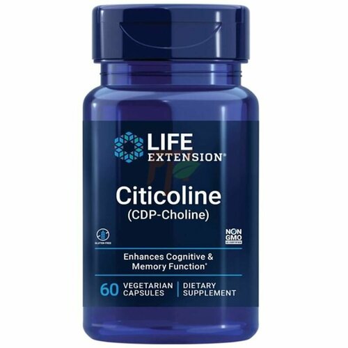 Life Extension Citicoline Цитиколин (CDP-Choline) 60 капсул