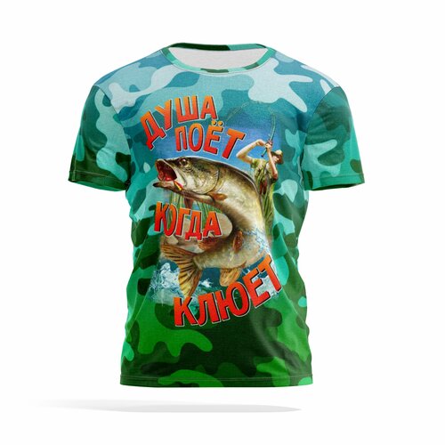 фото Футболка panin brand, размер 5xl, бирюзовый