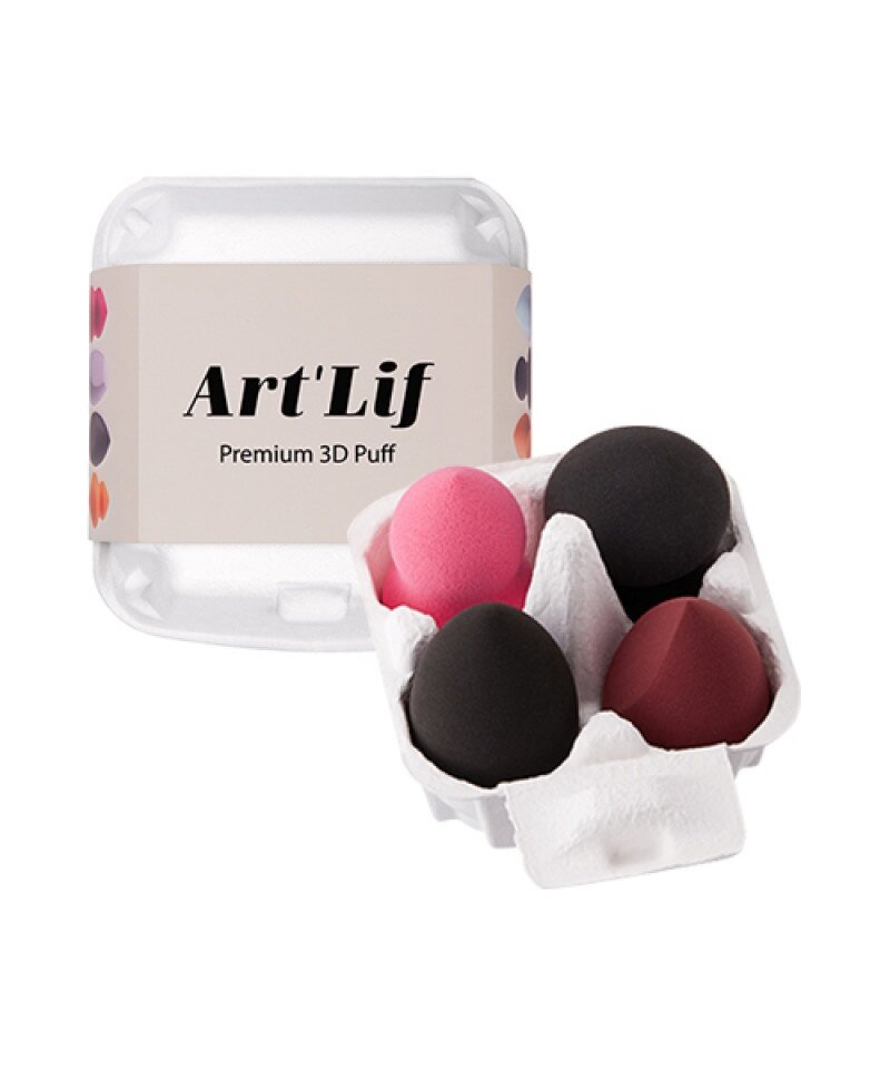 Набор косметических спонжей, ART'LIF PREMIUM 3D PUFF, The Saem, 8806164174159