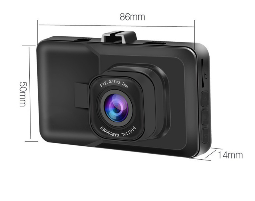 Автомобильный видеорегистратор Full HD 1080P c LCD дисплем / Датчик удара G-Sensor / Угол обзора 170° / HDR — фото 4