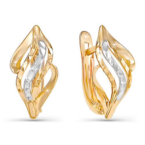 Серьги Яхонт, красное золото, 585 проба