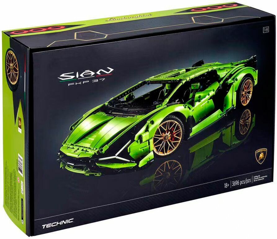 фото Конструктор Lion King Lamborghini Sian FKP 37, 3696 деталей / Совместим с Technic 42115 / Для мальчиков / Подарок