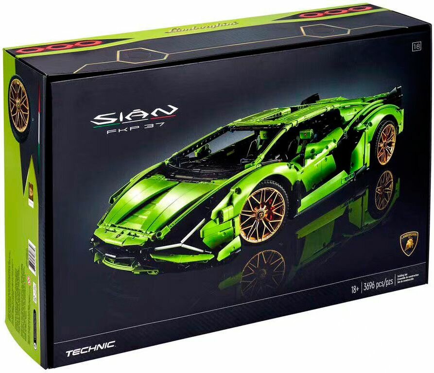 Конструктор Lion King Lamborghini Sian FKP 37 3696 деталей / Совместим с Technic 42115 / Для мальчиков / Подарок