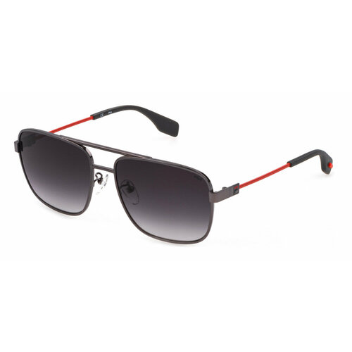 Солнцезащитные очки Fila SFI100 0568, прямоугольные, оправа: металл, для мужчин, черный