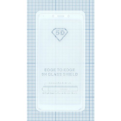 защитное стекло для xiaomi redmi s2 полное покрытие белое Защитное стекло Полное покрытие для Xiaomi Redmi 6 белое