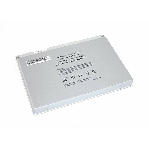 Аккумуляторная батарея для ноутбука Apple MacBook 1189 10.8V 70Wh OEM серебристая аккумулятор для ноутбука apple macbook pro 17 a1189 ma458g a