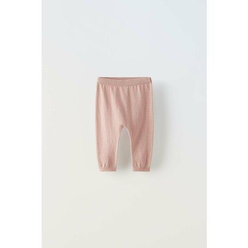 Легинсы  Zara, размер 1-3 месяцев (62 cm), розовый