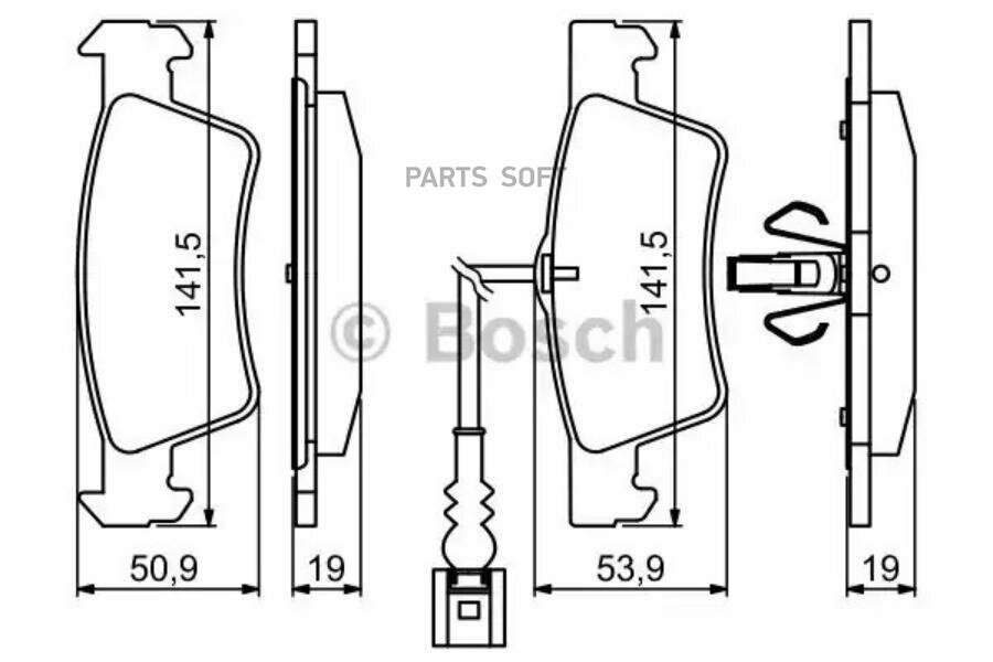 Тормозные колодки Bosch - фото №11