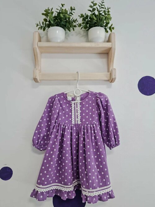 Платье, размер 2-3 года, фиолетовый
