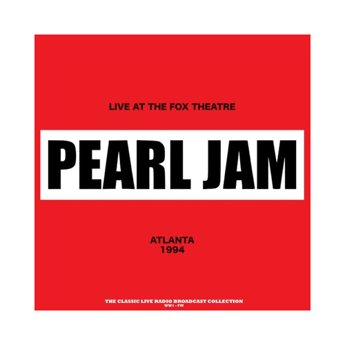 Pearl Jam - Live At The Fox Theatre, 1xLP, RED LP slayer mind control live 1xlp red lp