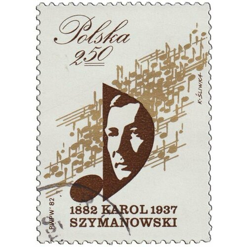 (1982-014) Марка Польша К. Шимановский 100 лет со дня рождения К. Шимановского II Θ