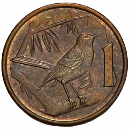 Каймановы острова 1 цент 1987 г. каймановы острова 5 центов 1987 г
