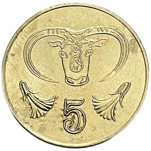 кипр 50 центов 1994 г Кипр 5 центов 2001 г.