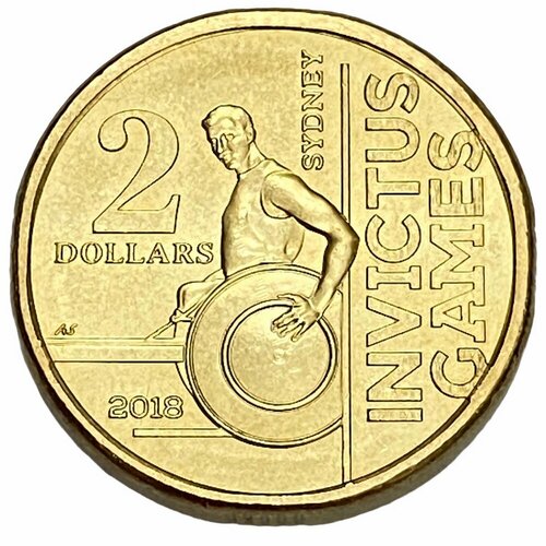австралия 2 доллара 2018 игры непобежденных 2018 unc Австралия 2 доллара 2018 г. (Игры непобеждённых)