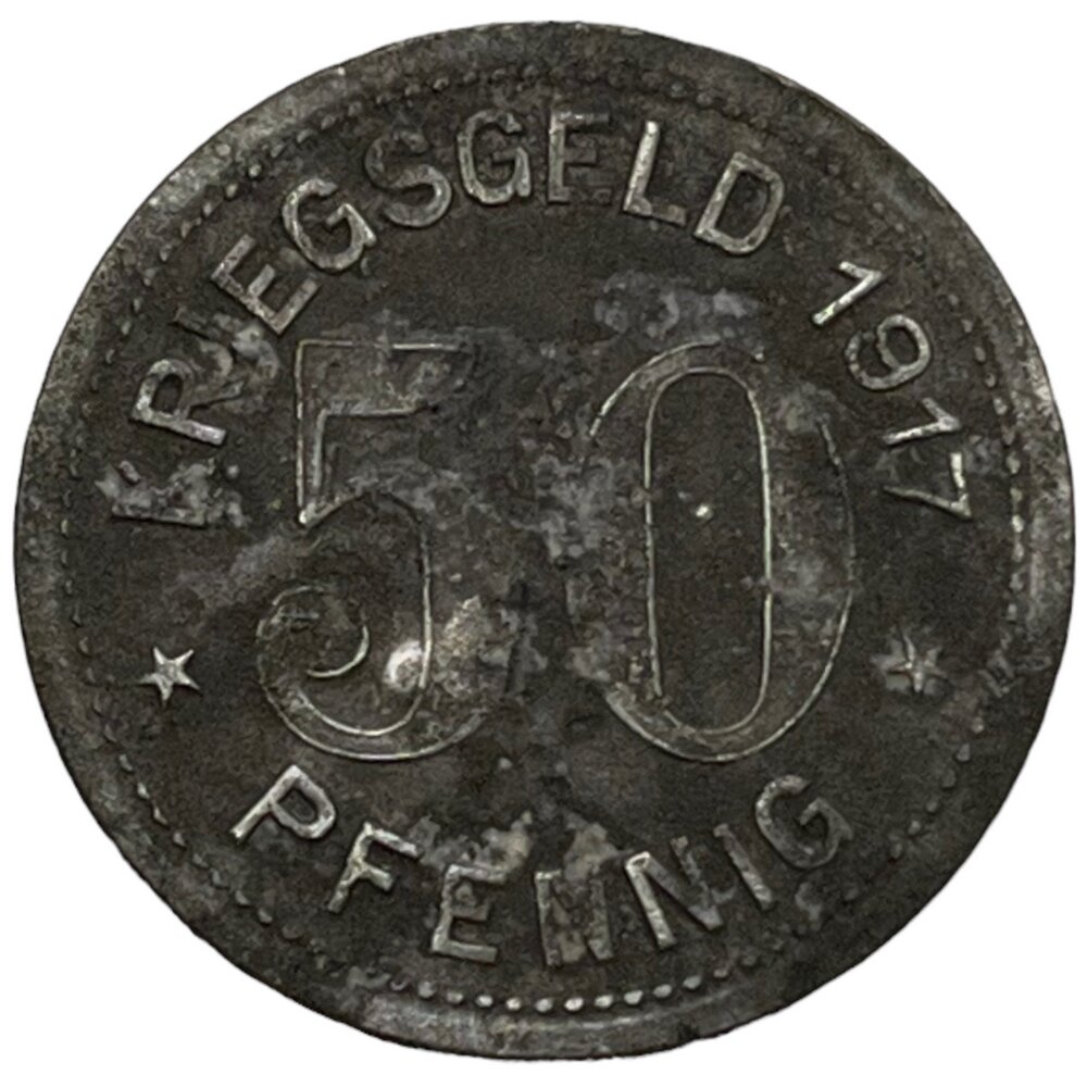Германия (Германская Империя) Вальд 50 пфеннигов 1917 г. (2)