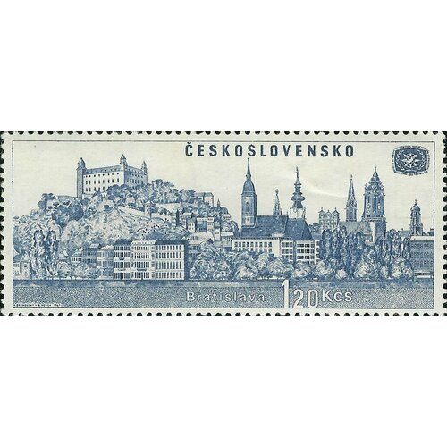 (1967-006) Марка Чехословакия Братислава Международный год туризма III Θ 1967 018 марка венгрия карта венгрии международный год туризма ii θ