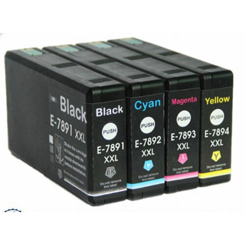 epson картриджи комплектом epson c13t05b440 c13t05b340 c13t05b240 c13t05b140 t05b4 xxl t05b3 xxl t05b2 x Картриджи для Epson T7891-T7894 (4 штуки)