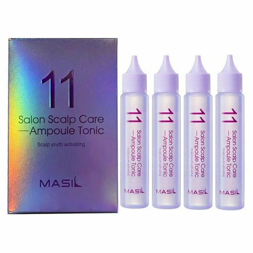 Сыворотка для волос набор 11 SALON SCALP CARE AMPOULE TONIC, 30мл*4 fanola nourishing сыворотка флюид восстанавливающая для поврежденных волос 100 мл