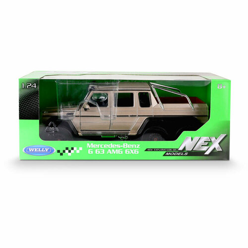 модель welly mercedes benz g63 amg 6x6 синий Welly модель машины 1:24 MERCEDES-BENZ G63 AMG 6x6