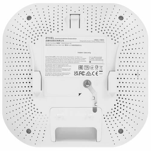 Точка доступа ZYXEL WiFi 6, 802.11a/b/g/n/ac/ax (2,4 и 5 ГГц), MU-MIMO, антенны 4x4 , до 575+4800 Мбит/с, 1xLAN 2.5GE, 1xLAN GE - фото №6